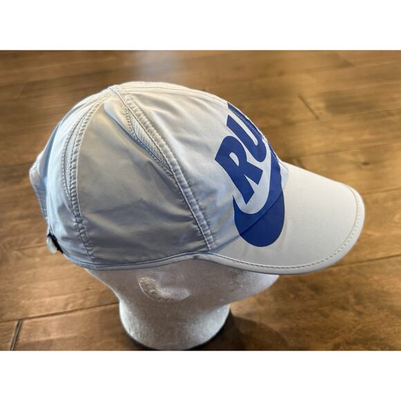 Nike Womens Blue “Run” Spellout Featherlight Dri Fit Running Strapback Hat Cap - Picture 4 of 7